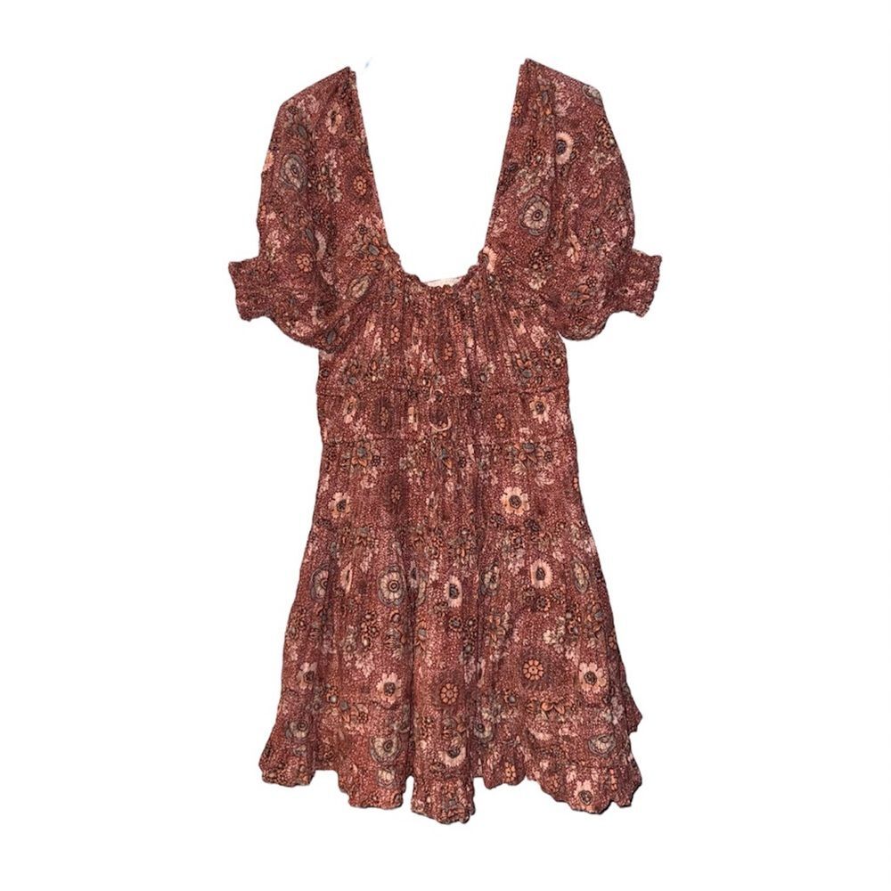 Ulla Johnson Juniper Mini Dress In Rosebud Crimson Size 4 - Picture 2 of 6